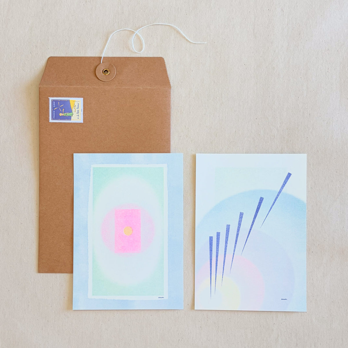 Riso Art Mail: Meta Schema & Six of Swords