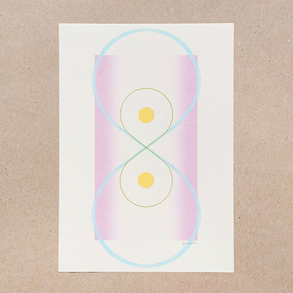 Two of Pentacles Tarot Art Giclée Print
