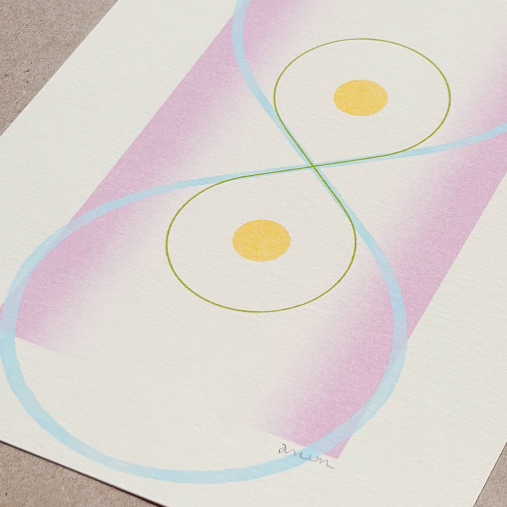 Two of Pentacles Tarot Art Giclée Print
