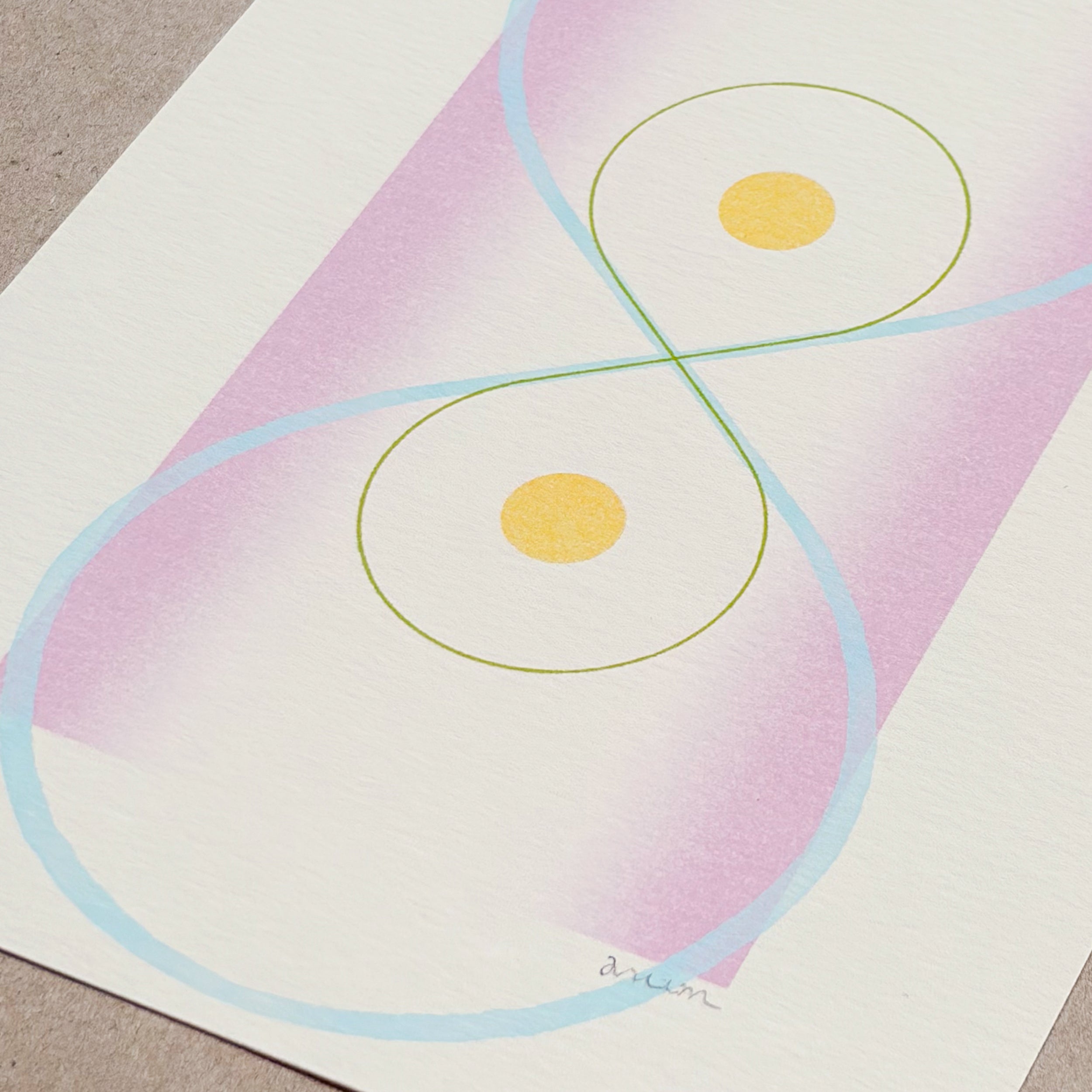 Two of Pentacles Tarot Art Giclée Print