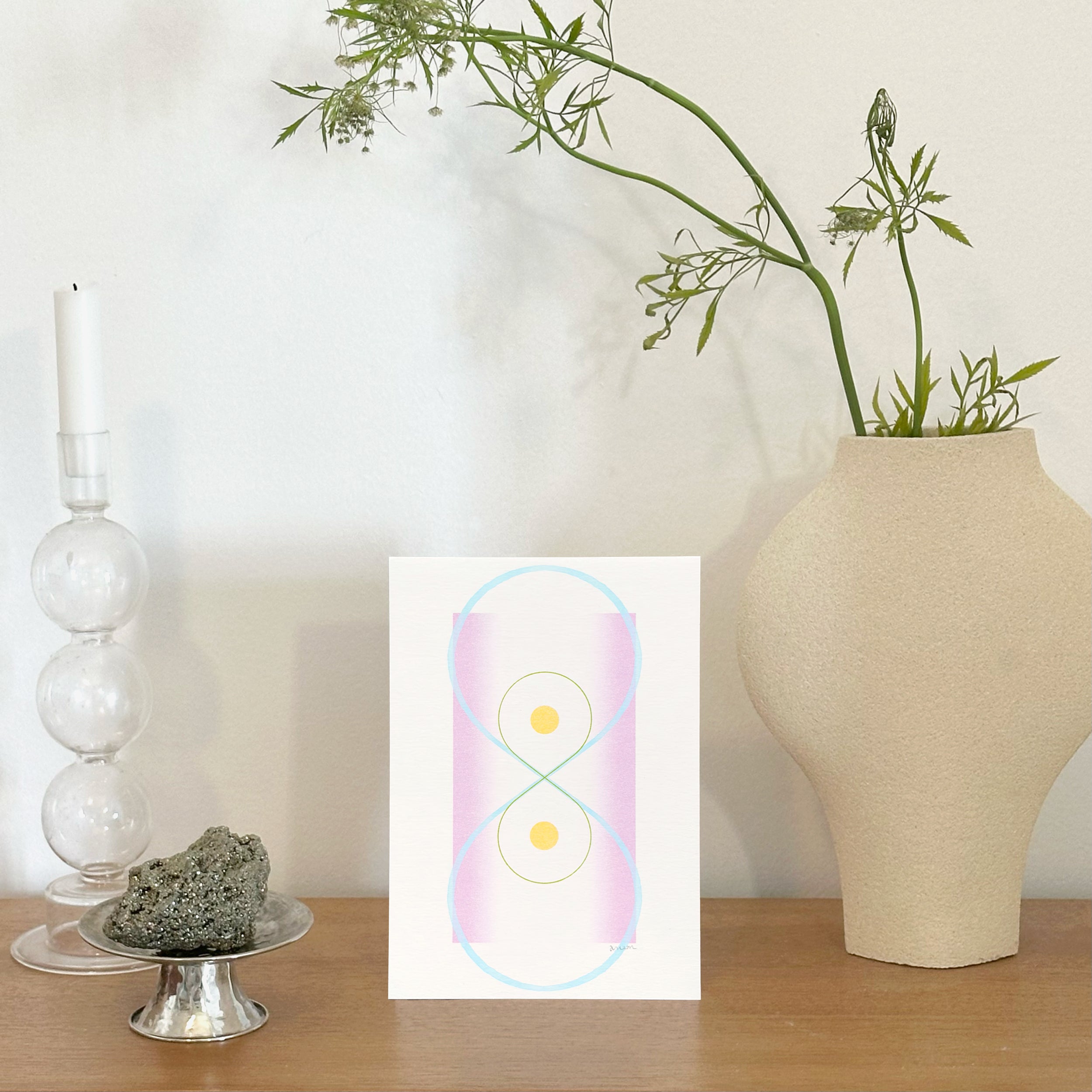 Two of Pentacles Tarot Art Giclée Print